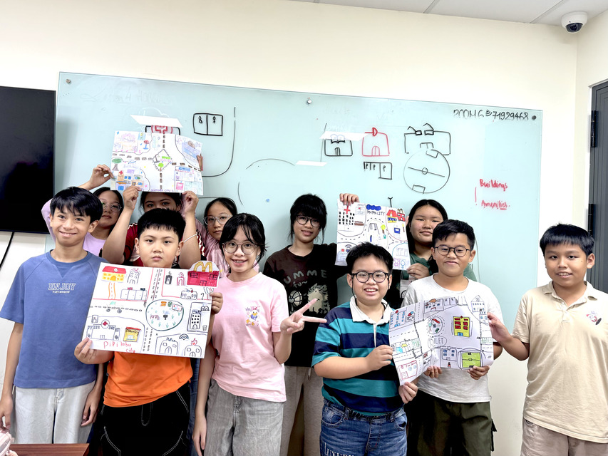 Không khí lớp học IELTS THCS 8