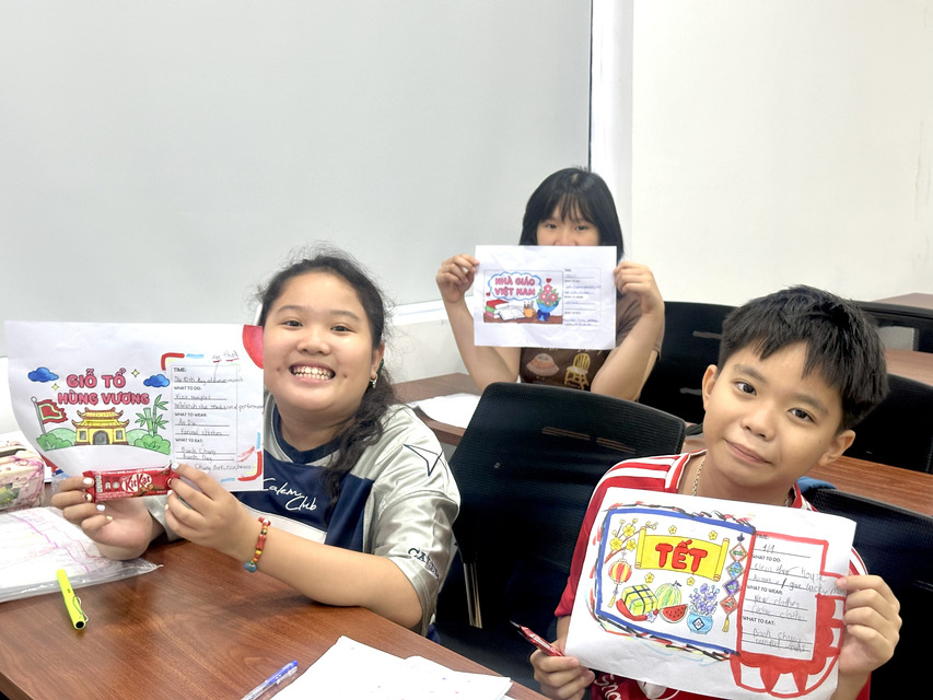 Không khí lớp học IELTS THCS 2